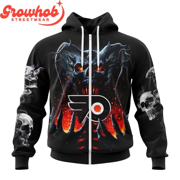 Philadelphia Flyers Skull Art Demon Hoodie Shirts