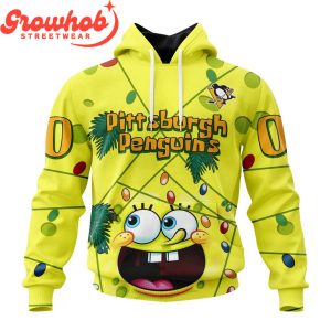 Pittsburgh Penguins Fan SpongeBob Personalized Hoodie Shirts