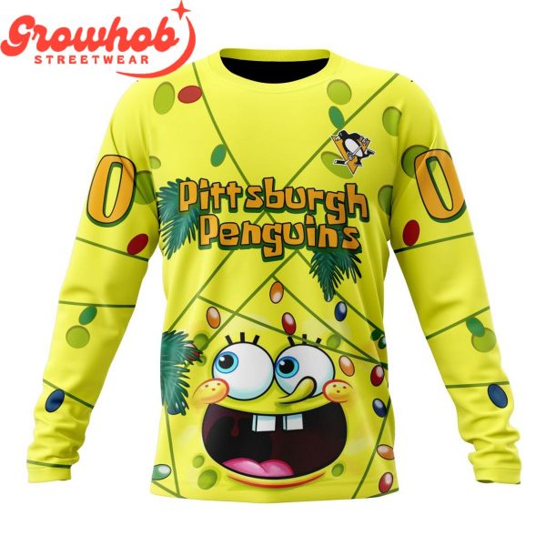 Pittsburgh Penguins Fan SpongeBob Personalized Hoodie Shirts