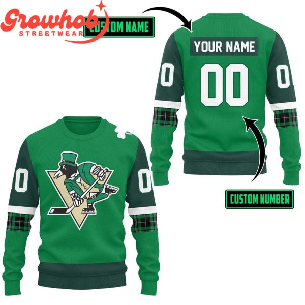Pittsburgh Penguins Hockey Team St. Patrick’s Day Personalized Hoodie Shirts