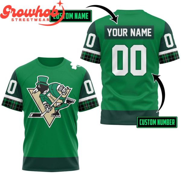 Pittsburgh Penguins Hockey Team St. Patrick’s Day Personalized Hoodie Shirts