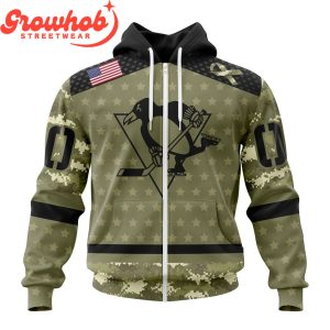 Pittsburgh Penguins Military Appreciation Fan Personalized Hoodie Shirts