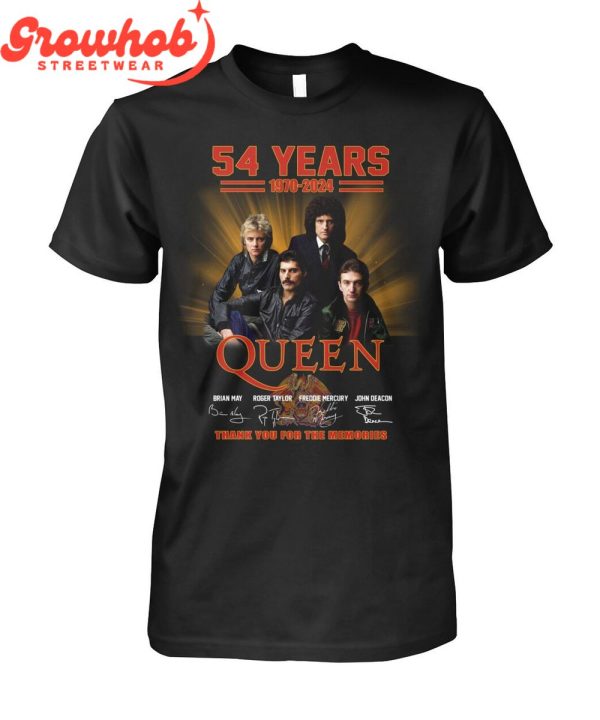 Queen 54 Year Of The Memories 1970-2024 T-Shirt