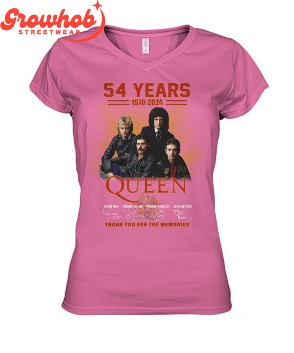 Queen 54 Year Of The Memories 1970-2024 T-Shirt