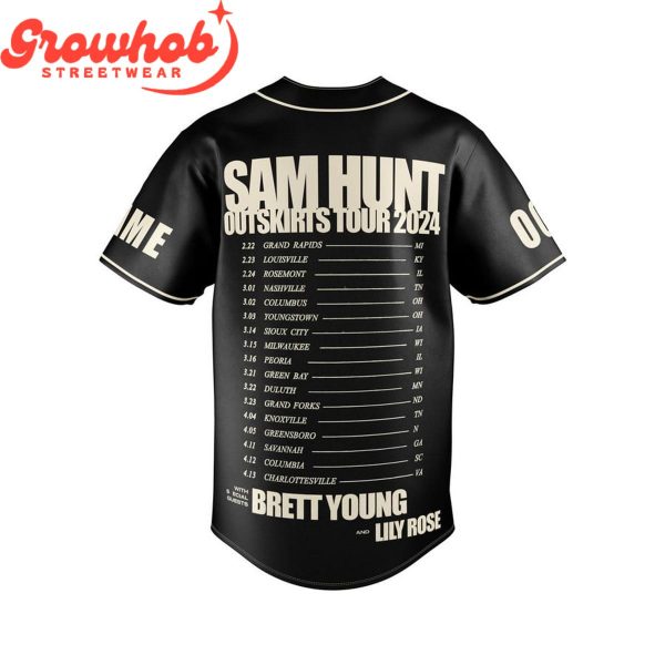 Sam Hunt’s Outskirts Personalized Baseball Jersey