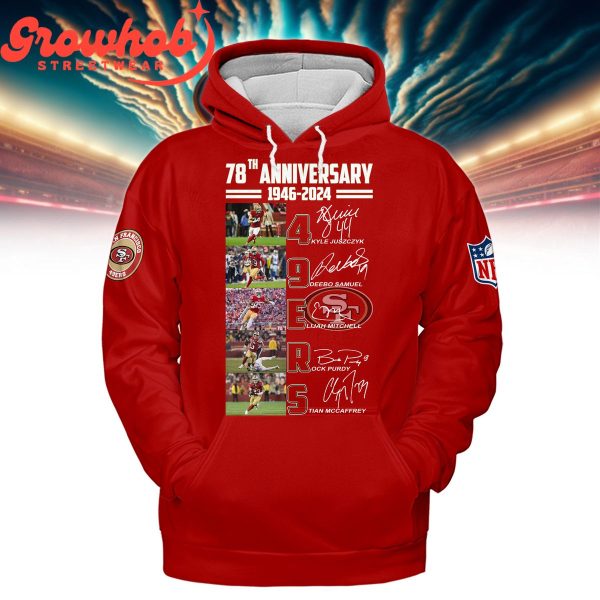 San Francisco 49ers 78 Years Of Memories Hoodie Shirts