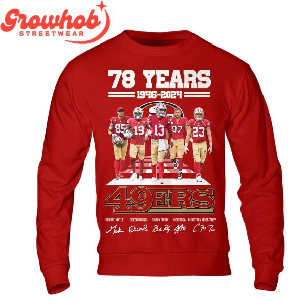 San Francisco 49ers 78 Years Of Memories T-Shirt