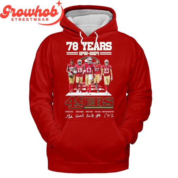 San Francisco 49ers 78 Years Of Memories T-Shirt