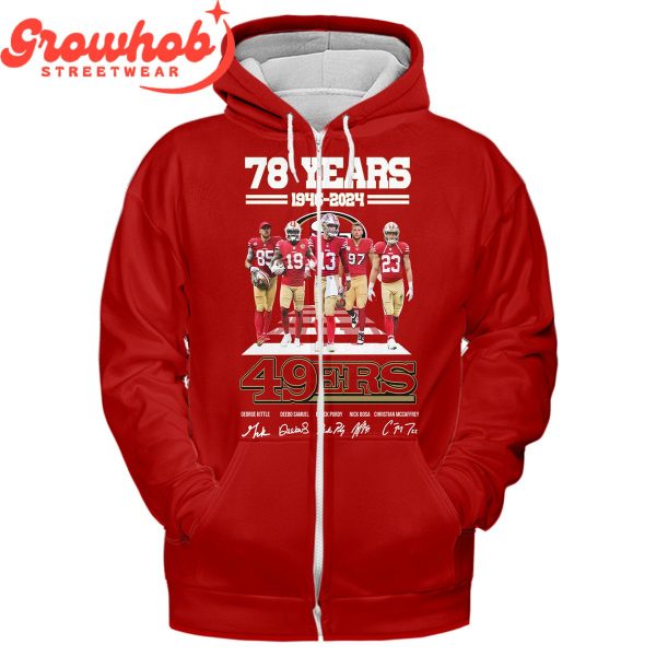 San Francisco 49ers 78 Years Of Memories T-Shirt