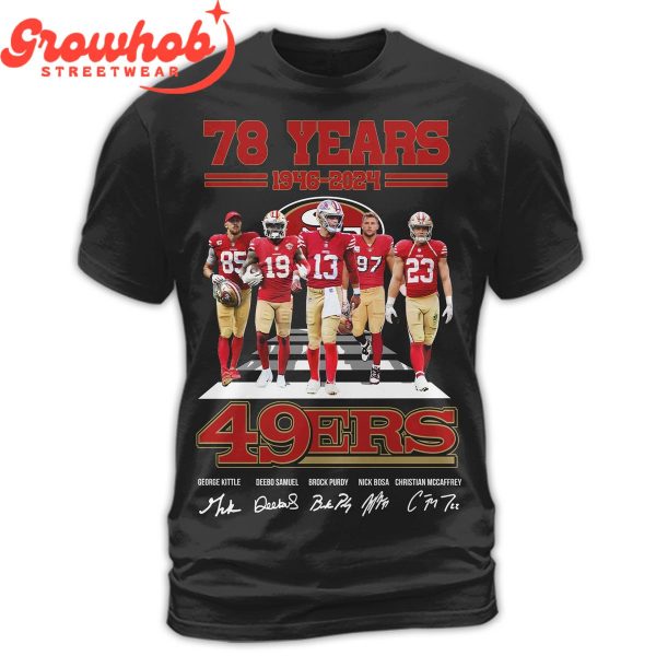 San Francisco 49ers 78 Years Of Memories T-Shirt