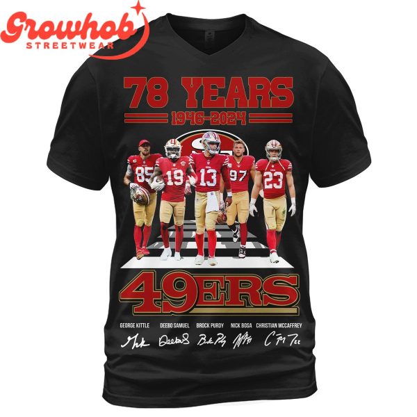 San Francisco 49ers 78 Years Of Memories T-Shirt