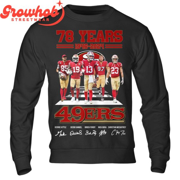 San Francisco 49ers 78 Years Of Memories T-Shirt