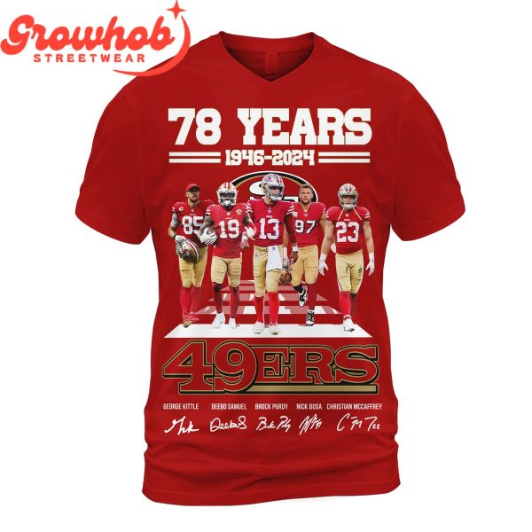 San Francisco 49ers 78 Years Of Memories T-Shirt