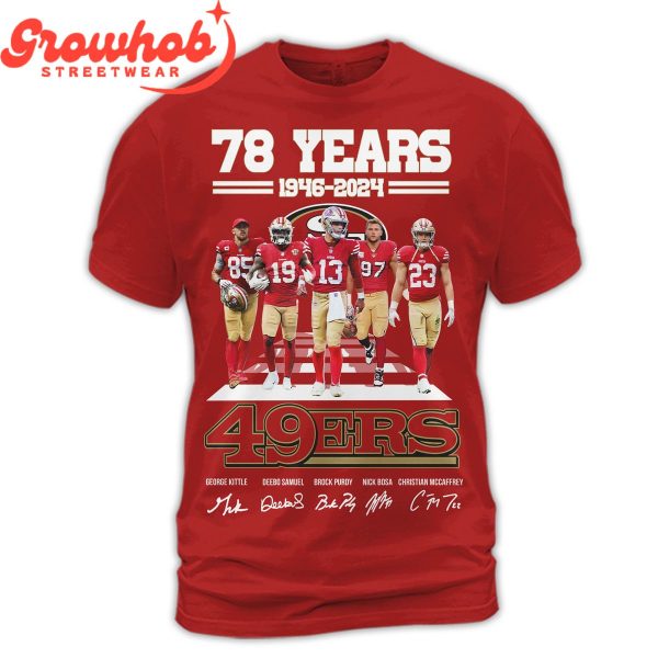 San Francisco 49ers 78 Years Of Memories T-Shirt