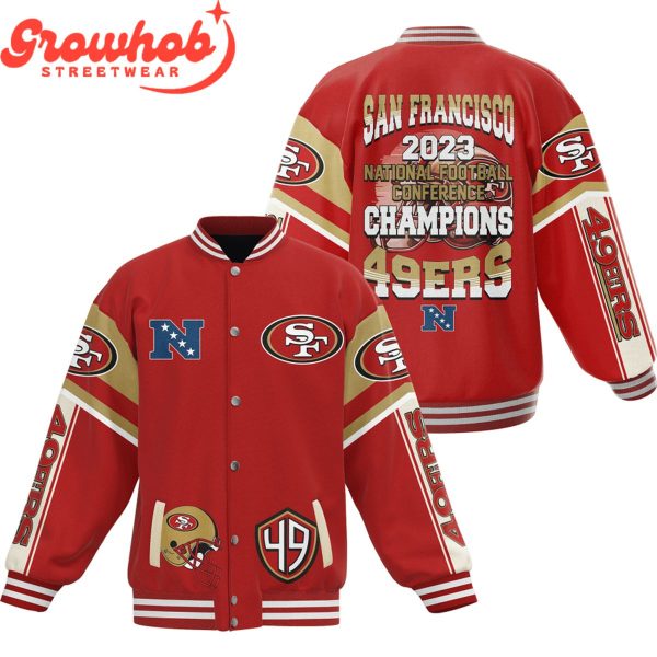 San Francisco 49ers NFC Champions 2023 Proud Fan Baseball Jacket