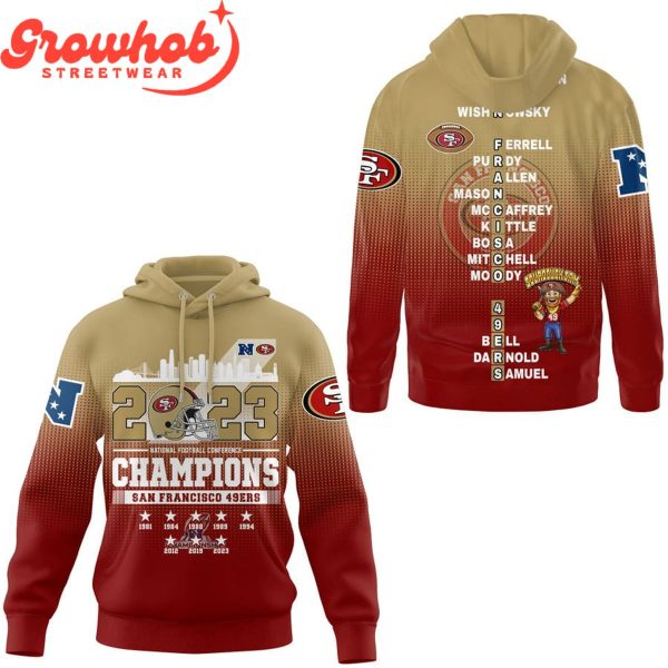 San Francisco 49ers NFC Champions 2023 Proud Fan Hoodie Shirts Mixed