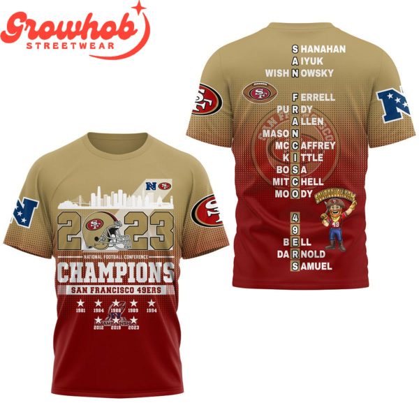 San Francisco 49ers NFC Champions 2023 Proud Fan Hoodie Shirts Mixed