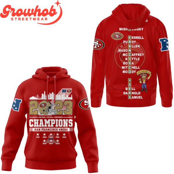 San Francisco 49ers NFC Champions 2023 Proud Fan Hoodie Shirts Red