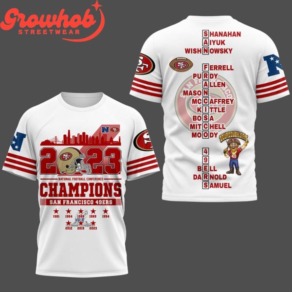 San Francisco 49ers NFC Champions 2023 Proud Fan Hoodie Shirts White