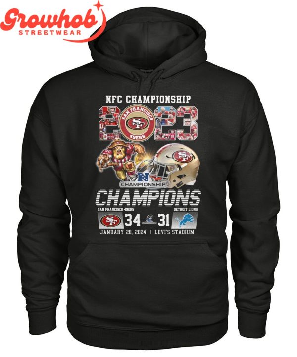 San Francisco 49ers NFC Champions 2024 Heroes T-Shirt