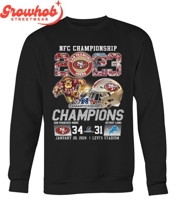 San Francisco 49ers NFC Champions 2024 Heroes T-Shirt