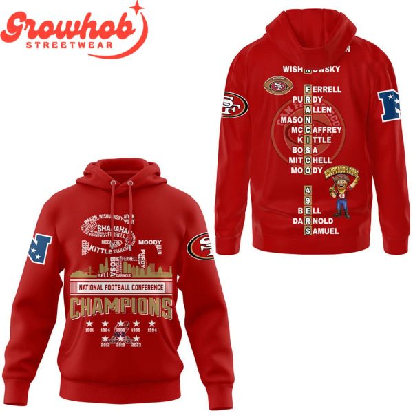 San Francisco 49ers NFC Champions 2024 The Niners Hoodie Shirts Red