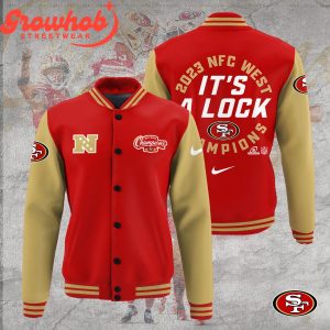 San Francisco 49ers NFC Champions A Lock Baseball Jacket