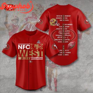 San Francisco 49ers NFC West A Lock Personalized Baseball Jersey