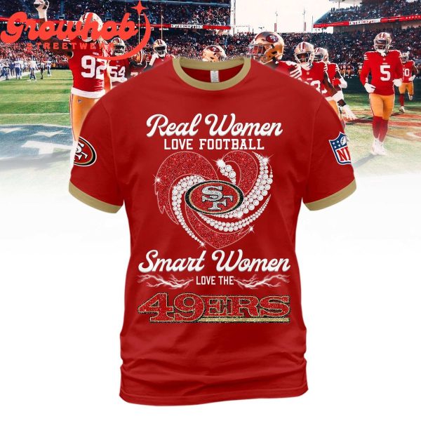 San Francisco 49ers Smart Women Heart Fan Hoodie Shirts