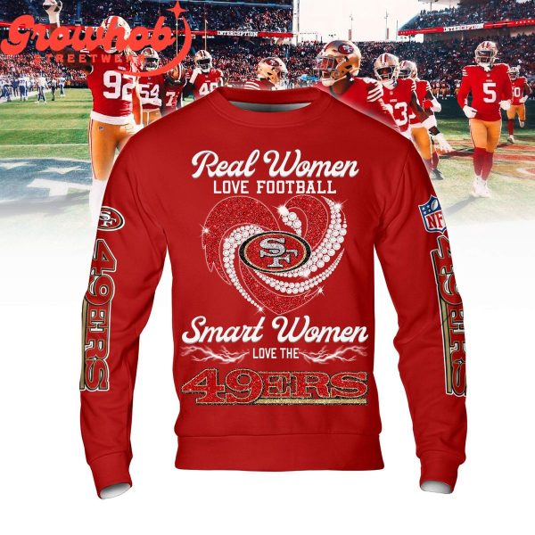 San Francisco 49ers Smart Women Heart Fan Hoodie Shirts