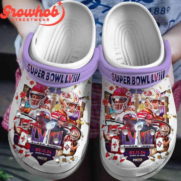 San Francisco 49ers Super Bowl Las Vegas Fan Crocs Clogs