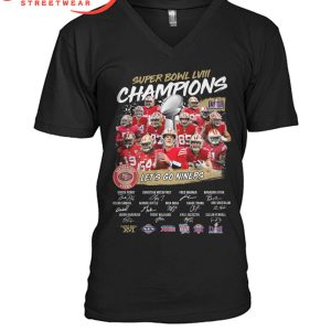San Francisco 49ers Super Bowl LVIII Champions Let’s Go All Niners T-Shirt