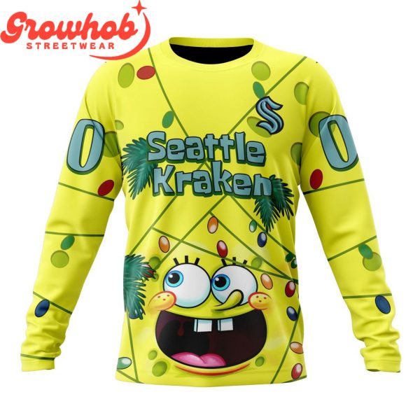 Seattle Kraken Fan SpongeBob Personalized Hoodie Shirts