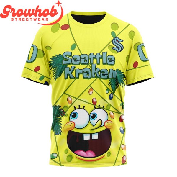 Seattle Kraken Fan SpongeBob Personalized Hoodie Shirts