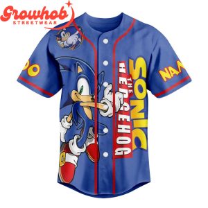 Sonic The Hedgehog Fans The Name Personalized Baseball Jersey