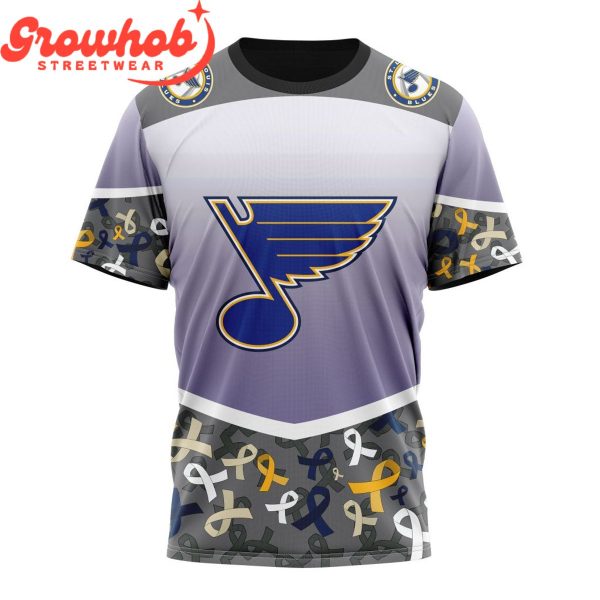 St. Louis Blues Fights Again All Cancer Hoodie Shirts