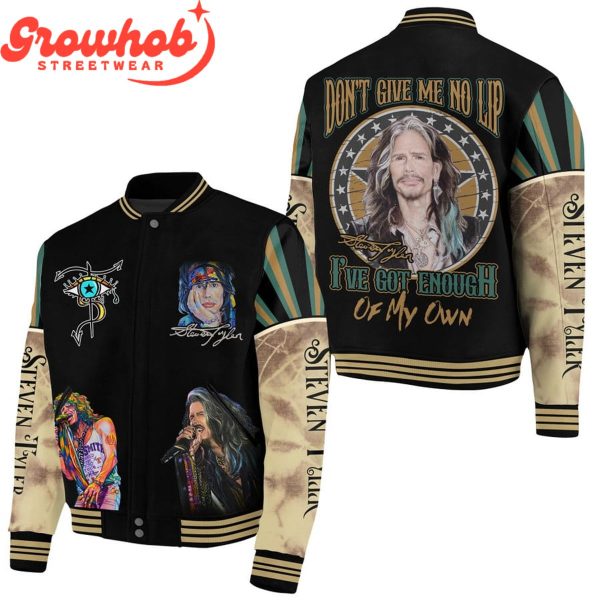 Steven Tyler Fans Give Me No Lip Baseball Jacket