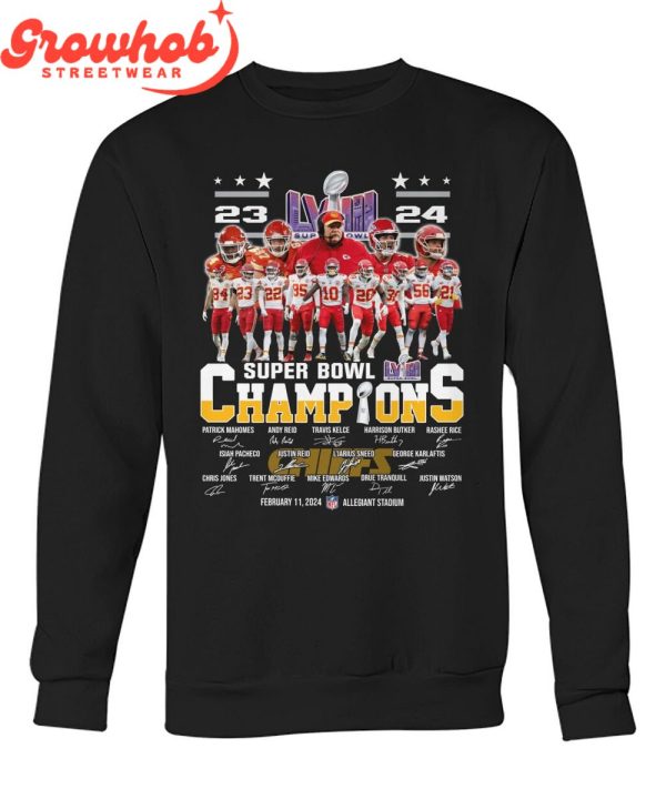 Super Bowl Kansas City Chiefs Champions 2023-2024 T-Shirt