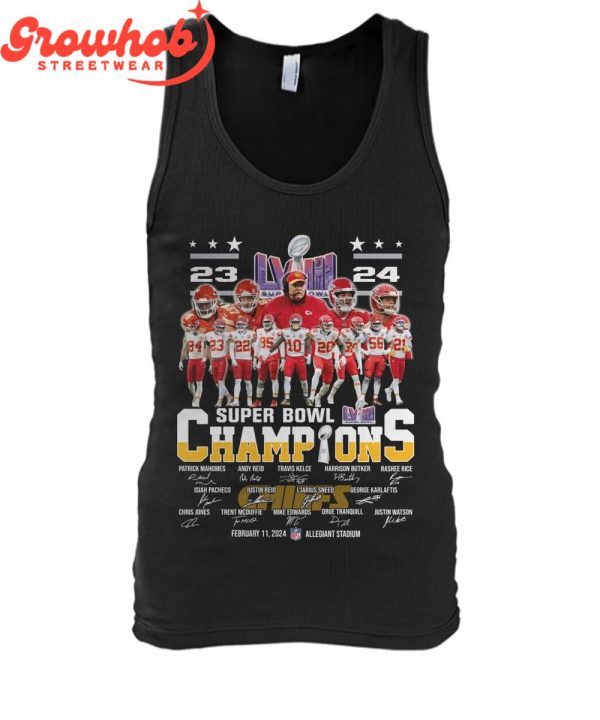 Super Bowl Kansas City Chiefs Champions 2023-2024 T-Shirt