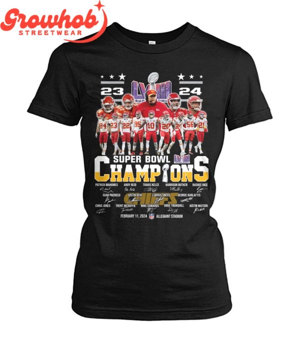 Super Bowl Kansas City Chiefs Champions 2023-2024 T-Shirt