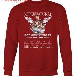 Supernatural 20th Anniversary 2005-2025 T-Shirt