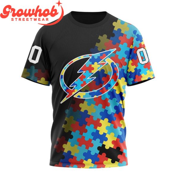 Tampa Bay Lightning Autism Awareness Support Hoodie Shirts