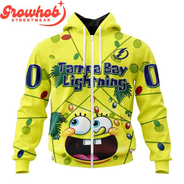 Tampa Bay Lightning Fan SpongeBob Personalized Hoodie Shirts