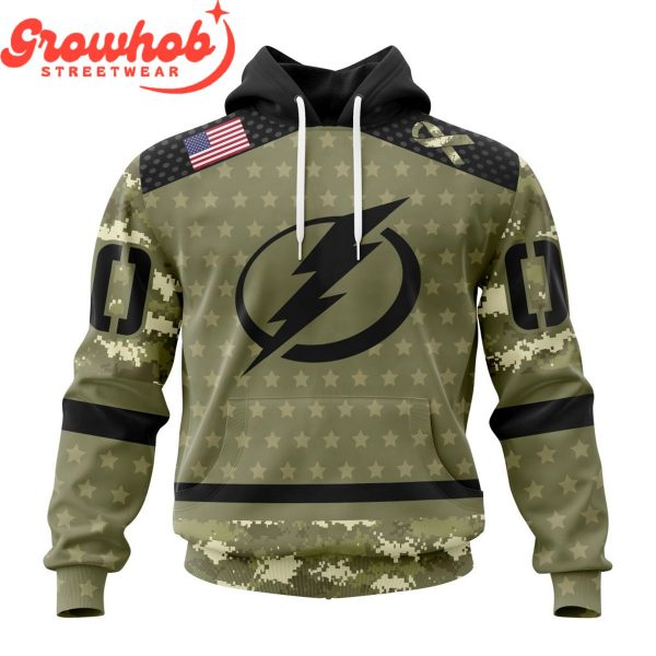 Tampa Bay Lightning Military Appreciation Fan Personalized Hoodie Shirts