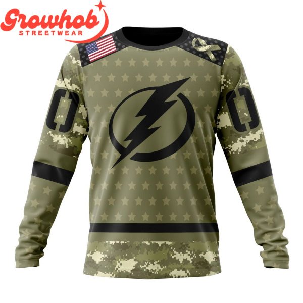 Tampa Bay Lightning Military Appreciation Fan Personalized Hoodie Shirts