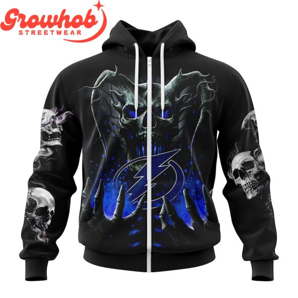 Tampa Bay Lightning Skull Art Demon Hoodie Shirts