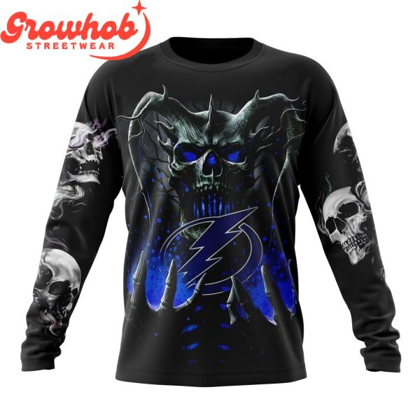 Tampa Bay Lightning Skull Art Demon Hoodie Shirts