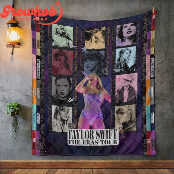 Taylor Swift Fan Love The Eras Portait Fleece Blanket Quilt
