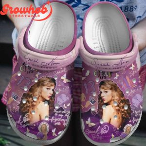 Taylor Swift Swiftie Speak Now Taylor’s Version Purple Crocs Clogs