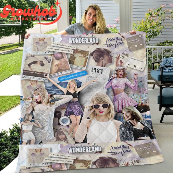 Taylor Swift Wonderland Fleece Blanket Quilt
